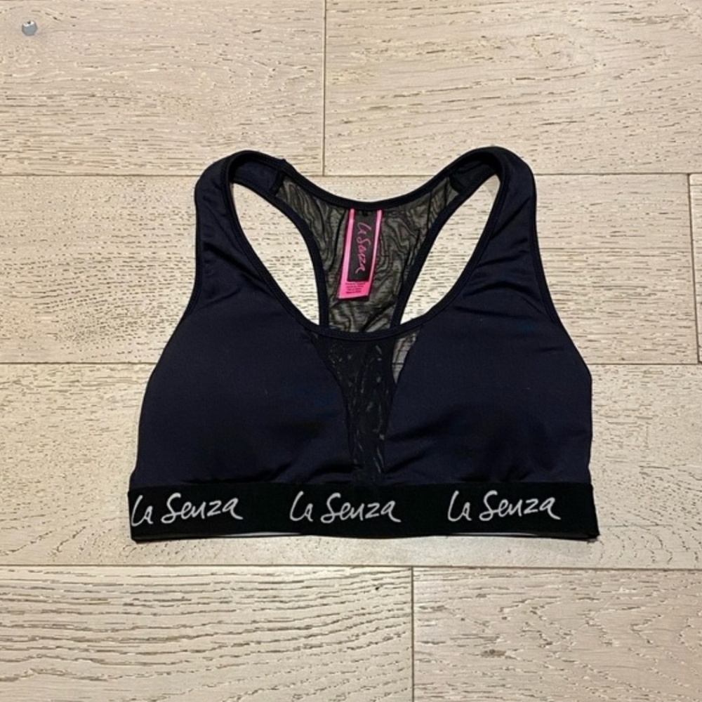 La Senza Black Mesh Sports Bra